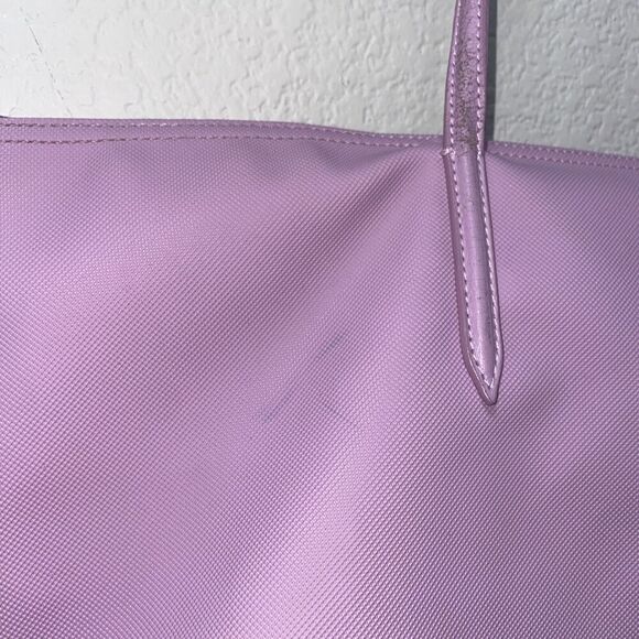 Lacoste Women's Large L.12.12 Concept Tote Lavendar Lilac Purple - Picture 4 of 9